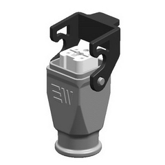 403015 Hood With Female Insert (Top Entry With Latch & Seal)